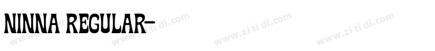 Ninna Regular字体转换